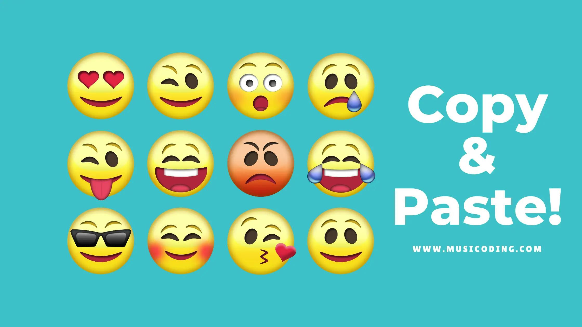 Paste text copy emojis Text Emoticons