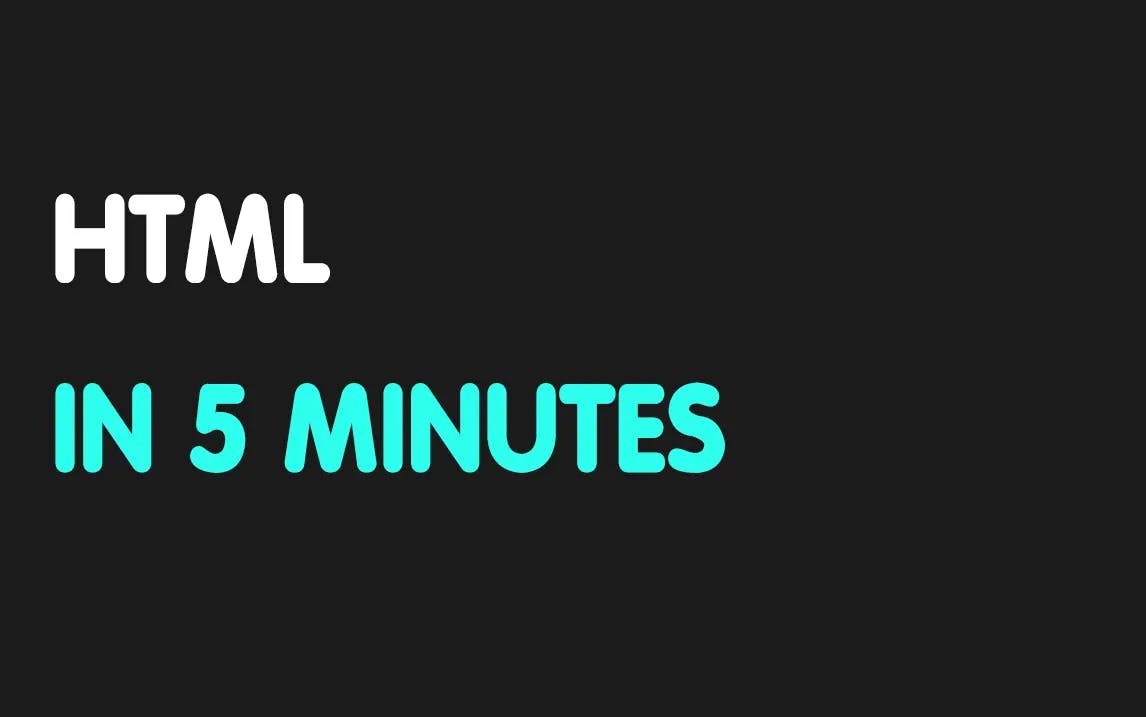 Html in 5 Minutes
